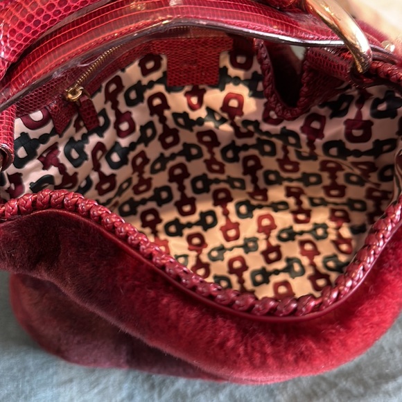 Gucci Horse Bit rabbit fur and lizard bag - Picture 5 of 11